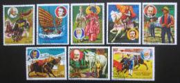 Poštové známky Paraguaj 1977 Literatura Mi# 2962-69