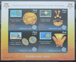 Poštové známky Peru 2005 Výroèí Európa CEPT Mi# Block 32