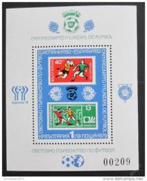 Poštová známka Bulharsko 1979 MS ve futbale Mi# Block 97 Kat 40€