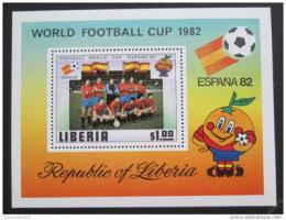 Poštová známka Libéria 1981 MS ve futbale Mi# Block 96