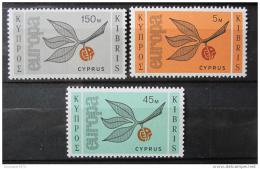 Poštové známky Cyprus 1965 Európa CEPT Mi# 258-60 Kat 35€