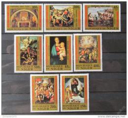 Poštové známky Niger 1983 Umenie, Raffael Mi# 835-42