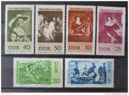 Poštové známky DDR 1967 Umenie Mi# 1286-91