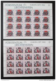 Poštové známky Lichtenštajnsko 1982 Európa CEPT Mi# 791-92 Kat 40€