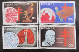 Poštové známky Rwanda 1982 Objev TBC Mi# 1187-90