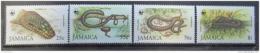 Poštové známky Jamajka 1984 Hady, WWF Mi# 591-94 Kat 70€