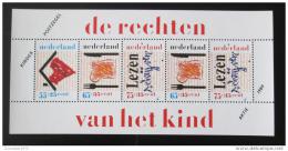 Poštové známky Holandsko 1989 Dìti a jejich práva Mi# Bl 33