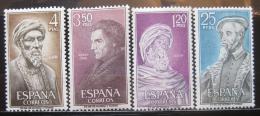 Poštové známky Španielsko 1967 Osobnosti Mi# 1677-80