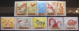 Poštové známky Španielsko 1967 Skalní malby Mi# 1665-74