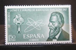 Poštová známka Španielsko 1967 W. K. Rontgen Mi# 1676