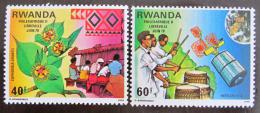 Poštové známky Rwanda 1979 Výstava PHILEXAFRIQUE Mi# 982-83