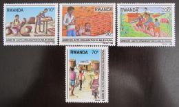 Poštové známky Rwanda 1989 Vesnice Mi# 1417-20