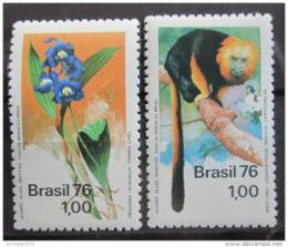 Poštové známky Brazílie 1976 Ochrana pøírody Mi# 1534-35