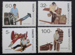 Poštové známky Azory 1990 Zamìstnání Mi# 411-14