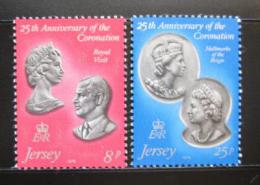 Poštové známky Jersey 1978 Krá¾ovský pár Mi# 185-86