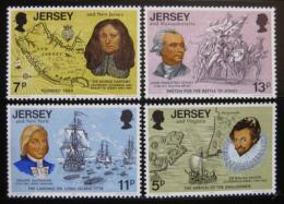 Poštové známky Jersey 1976 Americká revolúcia Mi# 149-52