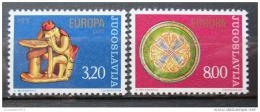 Poštové známky Juhoslávia 1976 Európa CEPT Mi# 1635-36