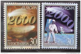 Poštové známky Juhoslávia 2000 Európa CEPT Mi# 2975-76