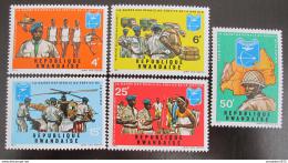 Poštové známky Rwanda 1972 Národní garda Mi# 474-78