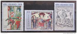 Poštové známky Island 1974 Osídlení ostrova Mi# 491-93