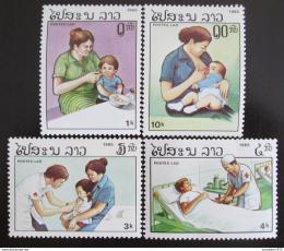 Poštové známky Laos 1985 Zdraví Mi# 874-77