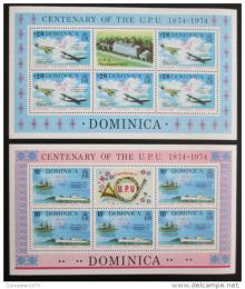 Poštové známky Dominika 1974 Století UPU Mi# 417-18