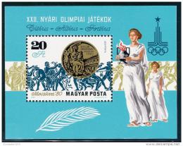 Poštová známka Maïarsko 1980 LOH Moskva Mi# Block 145