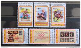Poštové známky Nikaragua 1980 LOH Moskva Mi# 2085-90a 35€