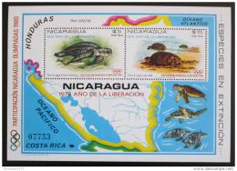 Poštová známka Nikaragua 1980 LOH Moskva Mi# Block 114 b Kat 45€