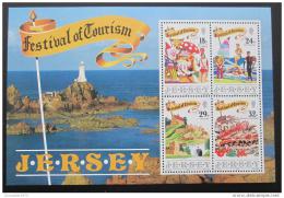 Poštová známka Jersey 1990 Festivaly Mi# Block 5