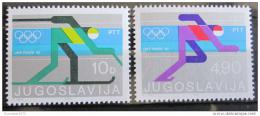 Poštové známky Juhoslávia 1980 ZOH Lake Placid Mi# 1821-22