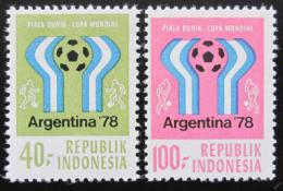 Poštové známky Indonézia 1978 MS ve futbale Mi# 896-97