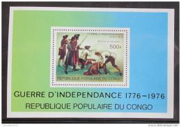 Poštová známka Kongo 1976 Americká revolúcia Mi# Block 10