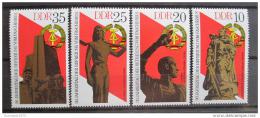 Poštové známky DDR 1975 Výroèí oslobedenia Mi# 2038-41