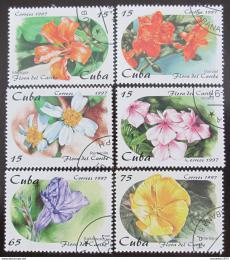 Potov znmky Kuba 1997 Kvety Karibiku Mi# 4053-58 - zvi obrzok