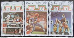Potov znmky Kuba 1990 Karibsk hry Mi# 3449-51