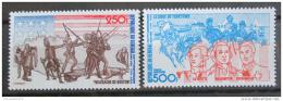 Poštové známky Senegal 1975 Americká revolúcia Mi# 577-78