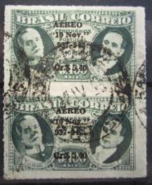 Poštové známky Brazílie 1942 Prezidenti pretlaè, pár Mi# 628