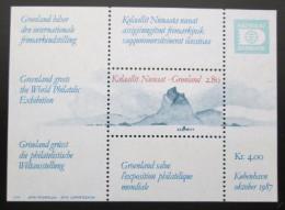 Poštová známka Grónsko 1987 Výstava HAFNIA Mi# Block 2