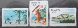 Poštové známky Brazílie 1975 Ochrana pøírody Mi# 1488-90 Kat 8€