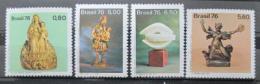 Poštové známky Brazílie 1976 Sochy Mi# 1570-73