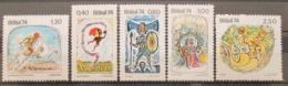 Poštové známky Brazílie 1974 Rozprávky Mi# 1420-24 Kat 32€