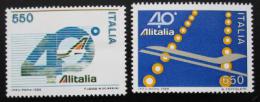 Poštové známky Taliansko 1986 Italské aerolinie Mi# 1988-89