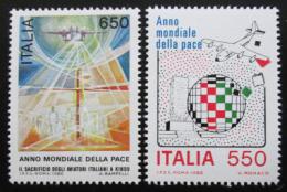Poštové známky Taliansko 1986 Medzinárodný rok míru Mi# 1998-99