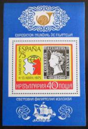 Poštová známka Bulharsko 1975 Výstava ESPANA Mi# Bl 57