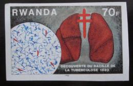 Poštová známka Rwanda 1982 Plíce, neperf. Mi# 1189 B