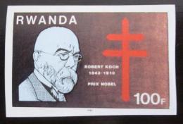 Poštová známka Rwanda 1982 Robert Koch, neperf. Mi# 1190 B Kat 7.50€