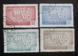 Poštové známky Vietnam 1957 Kongres odborù Mi# 17-20 Kat 20€