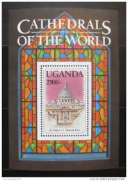Poštovní známka Uganda 1993 Katedrála sv. Petra Mi# Block 194