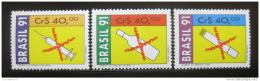Poštové známky Brazílie 1991 Boj proti závislostem Mi# 2407-09